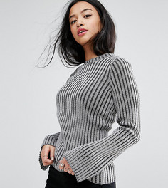 Джемпер с расклешенными рукавами ASOS PETITE - Серый
