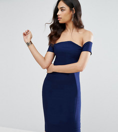 Платье-футляр с открытыми плечами Vesper - Темно-синий