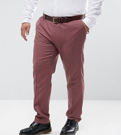 Розовые зауженные строгие брюки из 100% мериносовой шерсти ASOS PLUS Wedding - Розовый