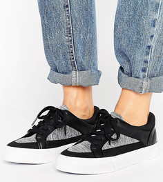 Кроссовки на шнуровке ASOS DIARY - Черный