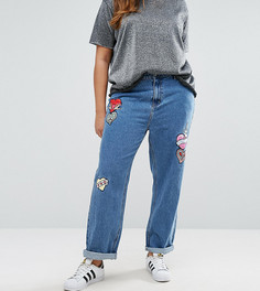 Джинсы с вышивкой сердца Alice & You - Синий