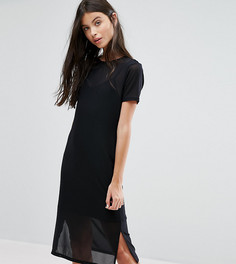 Сетчатое платье миди New Look Petite - Черный