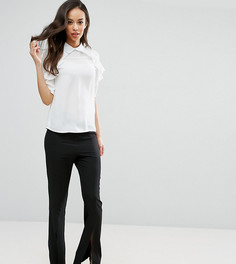 Расклешенные брюки с разрезами спереди Fashion Union Tall - Черный