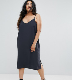 Платье с люверсами ASOS CURVE - Черный