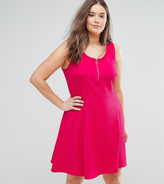 Платье с молнией New Look Curve - Розовый