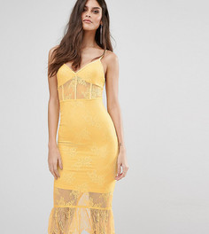 Кружевное платье с корсетом NaaNaa - Желтый