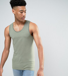 Зеленая обтягивающая майка ASOS TALL - Зеленый