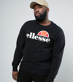 Свитшот с классическим логотипом Ellesse PLUS - Черный