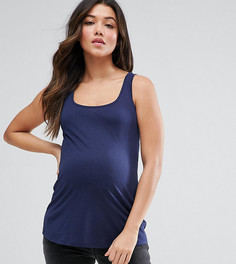 Длинная майка ASOS Maternity Ultimate - Темно-синий