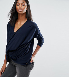 Топ с драпировкой спереди Noppies Maternity - Темно-синий