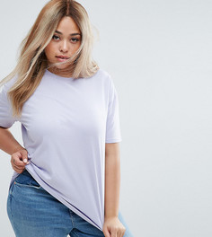 Топ с закругленным краем ASOS CURVE Ultimate - Фиолетовый