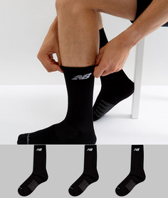 3 пары черных носков New Balance N5050-801-3EU BLK - Черный