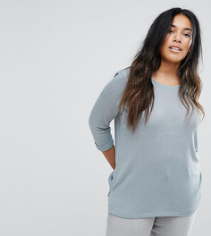 Легкий вязаный джемпер Junarose - Синий