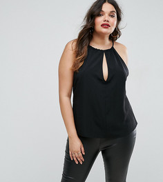 Топ с завязкой на шее ASOS CURVE - Черный