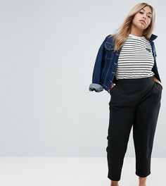 Тканые брюки галифе без застежки ASOS CURVE - Черный