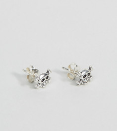 Серьги с черепами Reclaimed Vintage Inspired - Серебряный