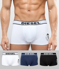 Набор из 3 боксеров-брифов с логотипом на поясе Diesel - Мульти
