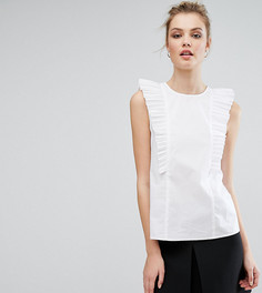 Блузка с рюшами Fashion Union Tall - Белый
