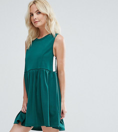 Свободное платье в спортивном стиле ASOS PETITE - Зеленый