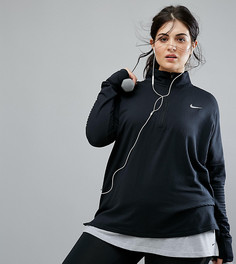Черная куртка на короткой молнии Nike Plus Running Element Sphere - Черный