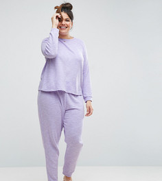 Свитшот и джоггеры ASOS CURVE LOUNGE - Фиолетовый