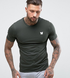 Обтягивающая футболка цвета хаки с логотипом на груди Good For Nothing - Зеленый