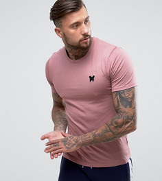Розовая облегающая футболка с логотипом на груди Good For Nothing - Розовый