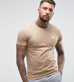 Облегающая футболка песочного цвета с принтом на груди Good For Nothing - Светло-серый