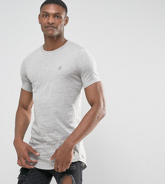 Длинная футболка с асимметричным краем Le Breve TALL - Серый