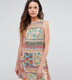 Цельнокройное платье без рукавов с лоскутным принтом Glamorous - Мульти