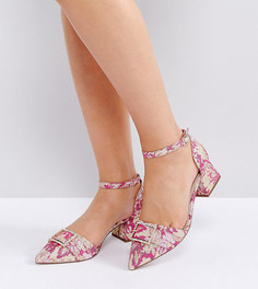 Туфли на каблуке для широкой стопы ASOS SAFFRON - Розовый