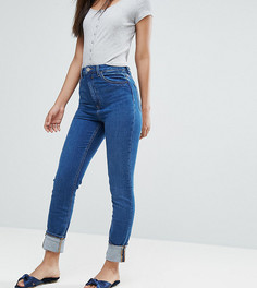Узкие джинсы в винтажном стиле с завышенной талией ASOS TALL FARLEIGH - Синий