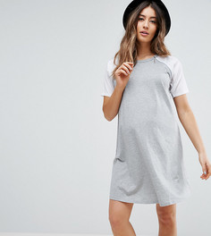 Платье колор блок с молниями ASOS Maternity NURSING - Серый