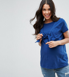 Футболка с завязкой ASOS Maternity NURSING - Темно-синий