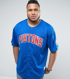 Сетчатая футболка Mitchell & Ness PLUS NBA Detroit Pistons - Синий