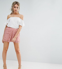 Кружевные шорты Missguided Petite - Розовый