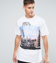 Белая футболка с видом Нью-Йорка Jacamo TALL - Белый