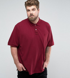 Бордовое поло с короткими рукавами Jacamo PLUS - Красный
