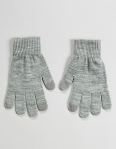 Трикотажные перчатки Pieces - Серый