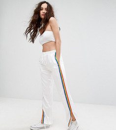 Широкие брюки в разноцветную полоску Reclaimed Vintage Inspired - Белый