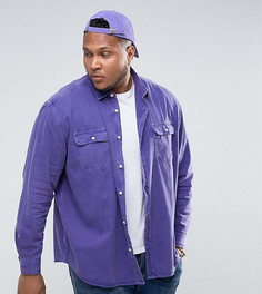 Фиолетовая оверсайз-рубашка в винтажном стиле ASOS PLUS - Фиолетовый