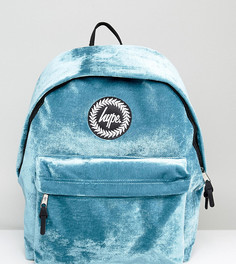 Сине-зеленый бархатный рюкзак эксклюзивно для Hype - Синий