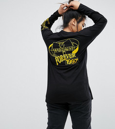 Топ с супердлинными рукавами и принтом Wu Tang ASOS CURVE - Черный