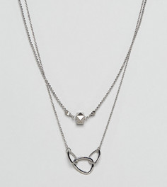 2 ожерелья DesignB эксклюзивно для ASOS - Серебряный