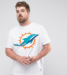 Футболка с принтом Majestic PLUS NFL Miami Dolphins - Белый