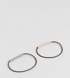 2 резинки для волос ограниченной серии с металлическими планками - Мульти Asos