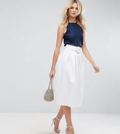 Юбка для выпускного с ремнем ASOS TALL - Белый