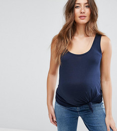 Длинный топ на лямках ASOS Maternity - Темно-синий