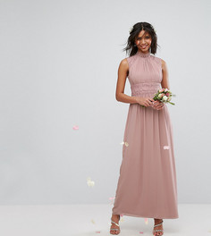 Платье макси с кружевной отделкой TFNC WEDDING - Розовый