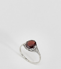 Серебряное кольцо с красным турмалином Regal Rose Bleeding Love - Серебряный